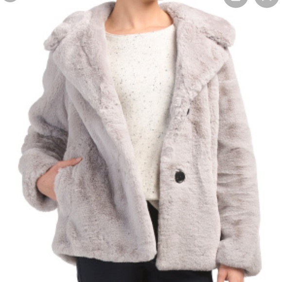 BCBG faux fur coat - Picture 1 of 7